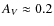 $A_V\approx0.2$