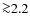 ${\ga}2.2$