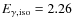 $E_{\gamma, \rm {iso}} = 2.26$