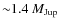 ${\sim} 1.4~M_{\rm Jup}$