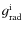 $g_{\rm rad}^{\rm i}$
