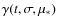 $ \gamma (t,\sigma ,\mu _*)$