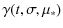$\displaystyle \gamma(t,\sigma,\mu_*)$