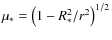 $\mu_*=\left(1-R_*^2/r^2\right)^{1/2}$