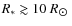 $\ensuremath{R_*}\gtrsim10 ~{R}_{\hbox{$\odot$ }}$