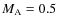 $M_{{\rm A}}=0.5$