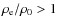 ${\rho_{{\rm e}}}/{\rho_{{\rm0}}}>1$