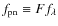 $f_{{\rm pn}} \equiv F f_\lambda$