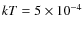 $kT = 5 \times 10^{-4}$