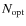 $N_{\rm opt}$