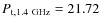 $P_{\rm t,1.4~GHz}=21.72$