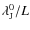 $\lambda_{{\rm J}}^{0}/L$