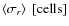 $\left<\sigma_{r}\right>\ [{\rm cells}]$