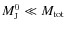 $M_{{\rm J}}^{0}\ll M_{{\rm tot}}$