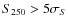 $S_{250}> 5\sigma_S$