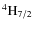 $\rm ^4H_{7/2} $