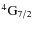 $\rm ^4G_{7/2} $