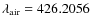 $\lambda _{\rm air}=426.2056$