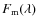 $F_{\rm m}(\lambda)$
