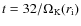 $t=32/\Omega _{\rm K}(r_{\rm i})$