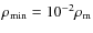 $\rho_{\min}=10^{-2}\rho_{\rm m}$