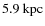 $5.9~{\rm kpc}$