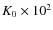 $K_0\times 10^2$