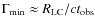 $\Gamma_{\rm min} \approx R_{\rm LC}/c t_{\rm obs}$