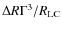 $\Delta R \Gamma^3/ R_{\rm LC}$