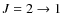 $J=2\rightarrow 1$