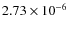$2.73\times 10^{-6}$