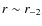 $r\sim r_{-2}$