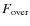 $F_{\rm over}$