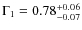 $\Gamma_1 = 0.78^{+0.06}_{-0.07}$