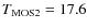 $T_{\rm MOS2} = 17.6$