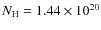 $N_{\rm H} = 1.44 \times 10^{20}$