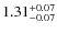 $1.31^{\rm +0.07}_{-0.07}$