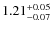 $1.21^{\rm +0.05}_{-0.07}$