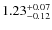 $1.23^{\rm +0.07}_{-0.12}$