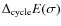 $\Delta_{{\rm cycle}}E(\sigma)$