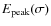 $E_{{\rm peak}}(\sigma)$