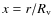 $x = r/R_{\rm v}$