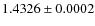 $1.4326\pm0.0002$