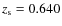 $z_{\rm s} = 0.640$