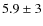$5.9
\pm 3$