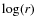 $\log (r)$