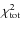 $\chi^2_{\rm tot}$