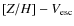 $[Z/H]-V_{\rm esc}$