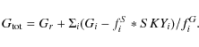 \begin{displaymath}
G_{\rm tot}=G_r + \Sigma_i (G_i-f_i^S \ast SKY_i)/f_i^G.
\end{displaymath}