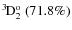 $\rm {}^{3}\hspace*{-.5mm}D_{2}^{{\rm o}}~(71.8\%)$